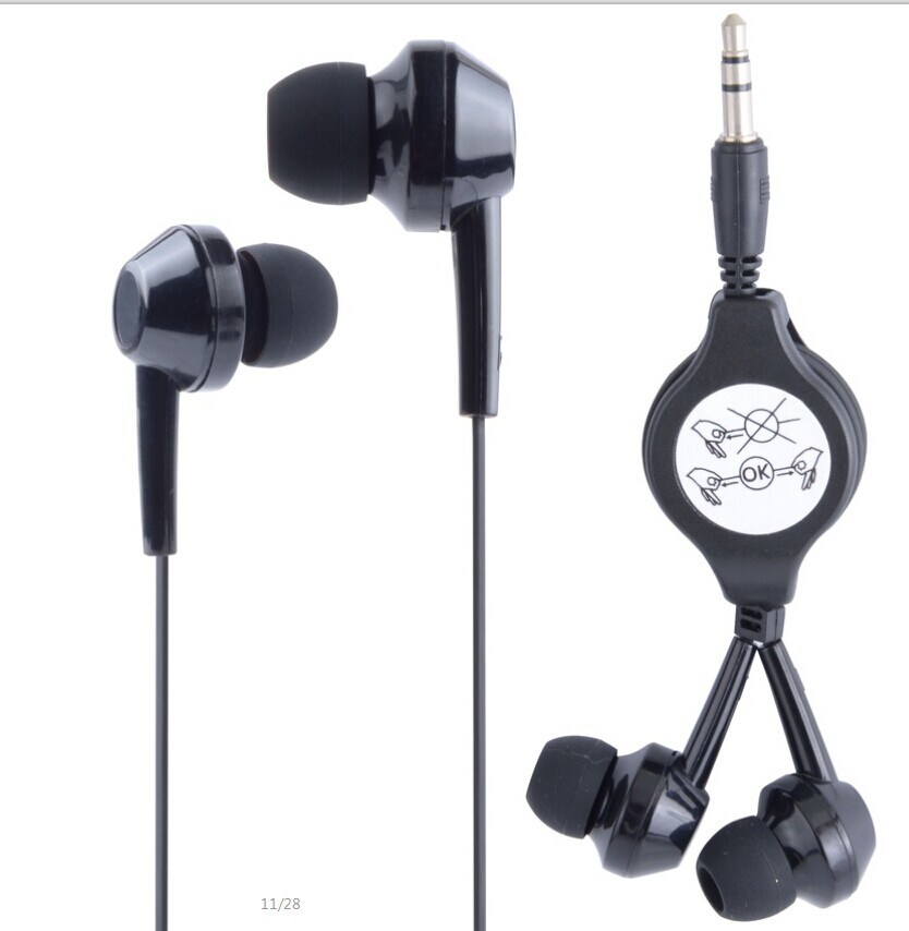 Very Popular Retractable Earphone in Good Quality (RH-I90-001)