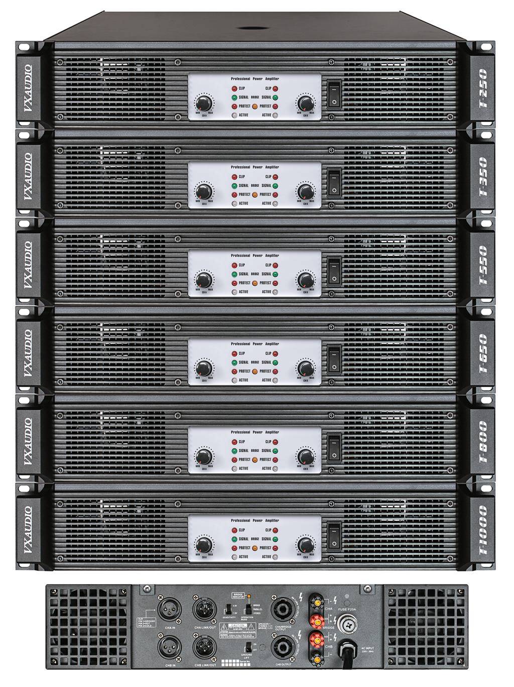 High Quality 2 Channels Power Amplifier (T-350)