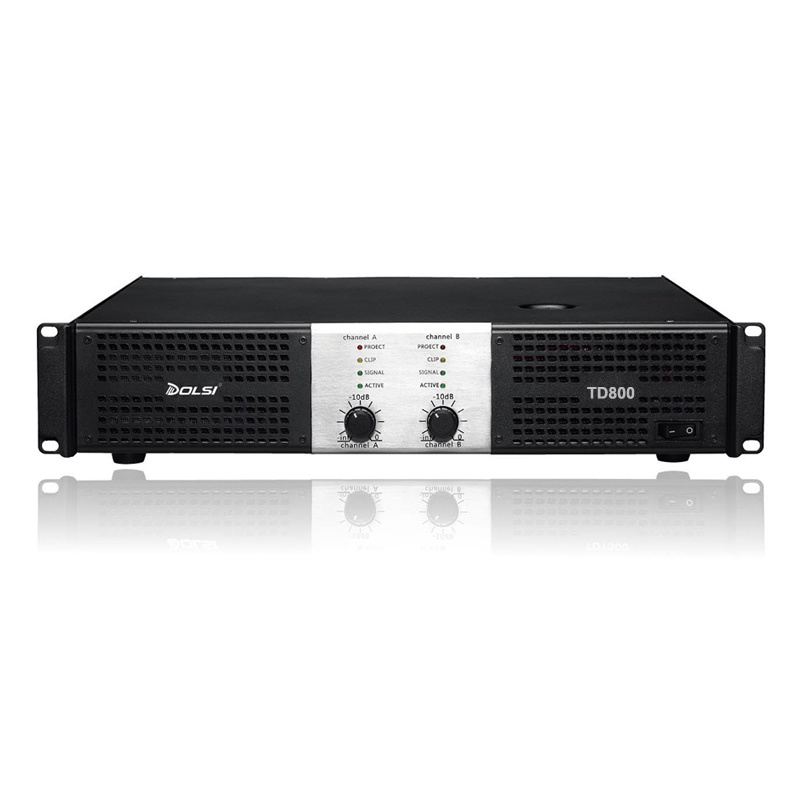 Td800 Two Channel 800W Professional Power Amplifier