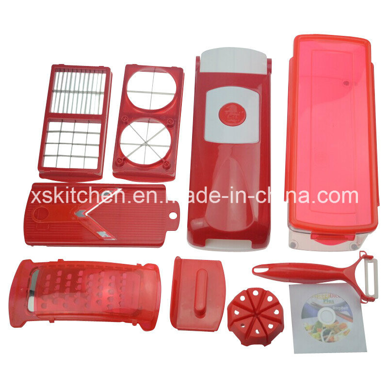 and Fruit Hand Shredder Plastic Manual Food Chopper Slice Dice