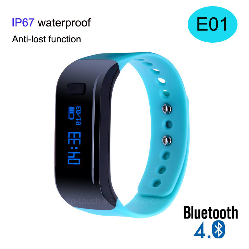 High Quality Bluetooth Smart Bracelet with Waterproof IP67 (E01)