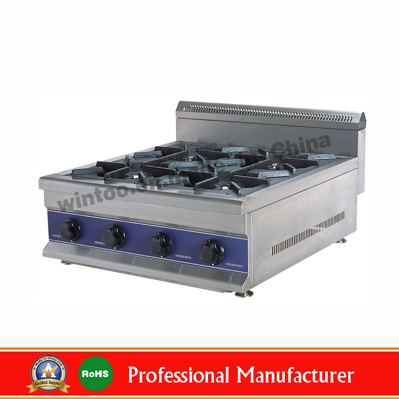 2015 Top-Rated Commercial Gas Burner Range for Four Burner