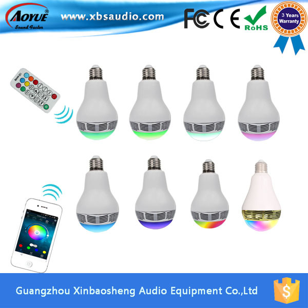 2016 New Min Bluetooth Speaker Smart LED Bulb with APP