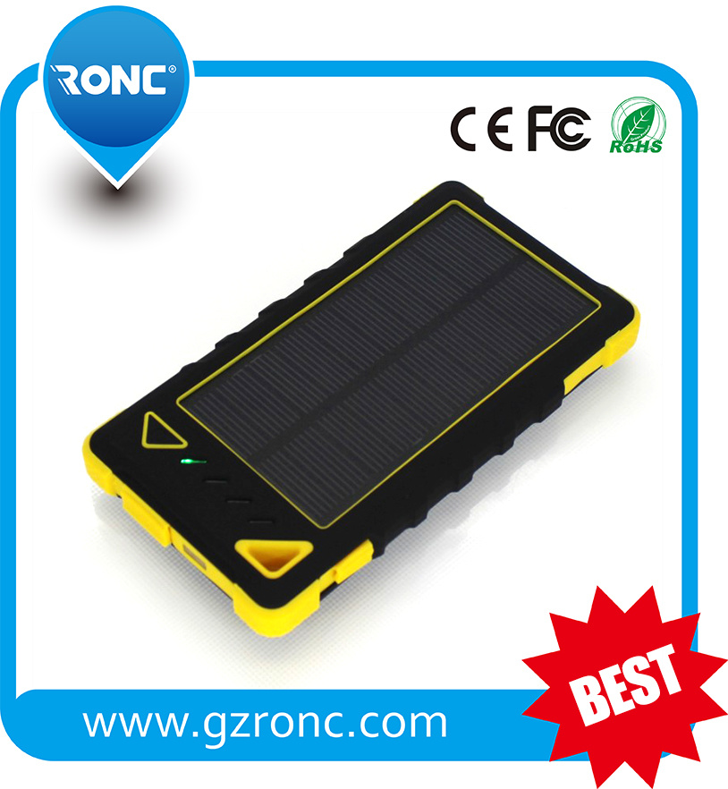 Waterproof Solar Charger Solar Mobile Phone Charger USB Power Bank