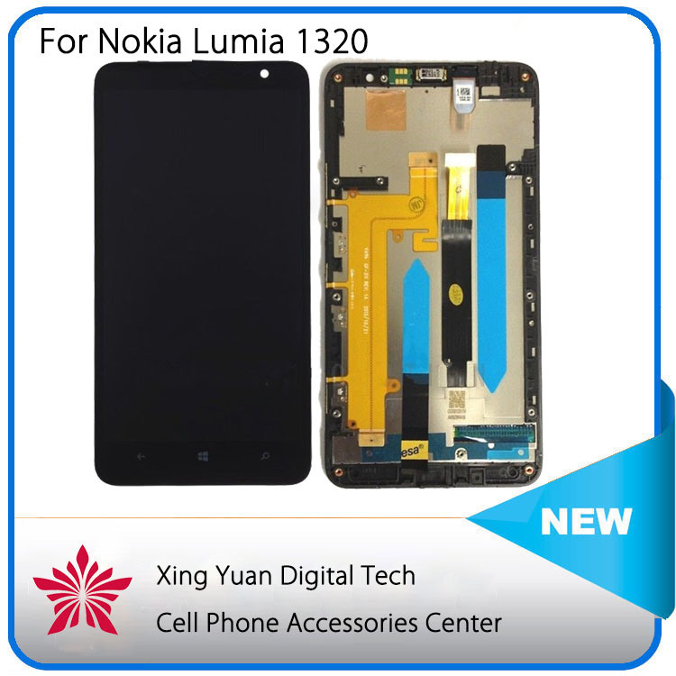 Original LCD for Nokia Lumia 1320 LCD Screen with Touch Screen Digitizer with Frame Assembly