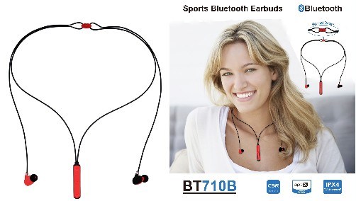 Fashionable Design Necklace Bluetooth Earphones with High Quality