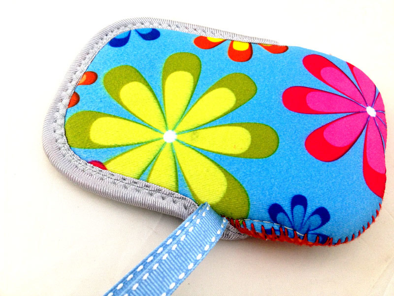 Flower Pattern Neoprene Mobile Phone Holder