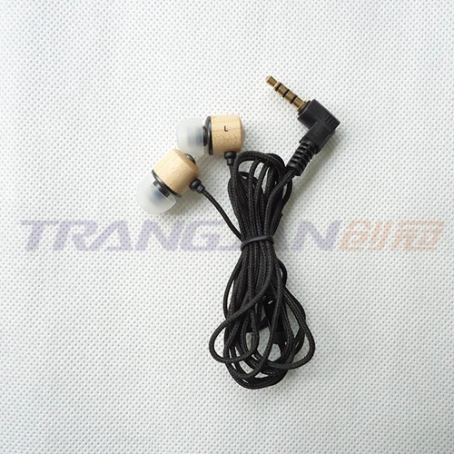 High Quality Nylon Braided Black Earphone