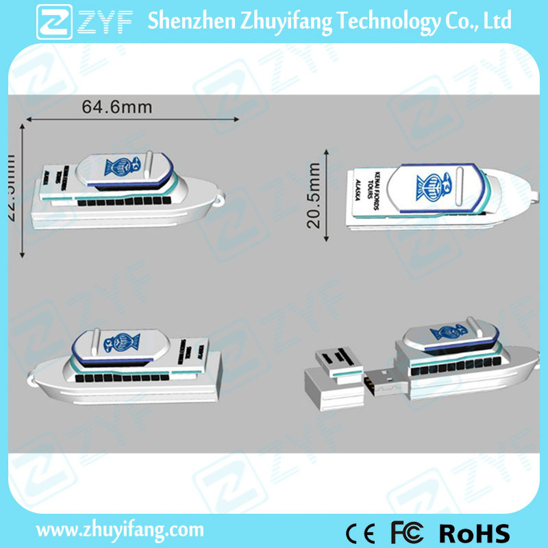 Custom Yacht Design USB Flash Drive with Logo (ZYF5042)