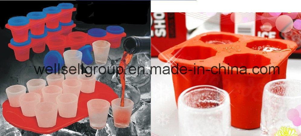 Silicone Ice Cube Maker/Ice Trays (4 Cavities)