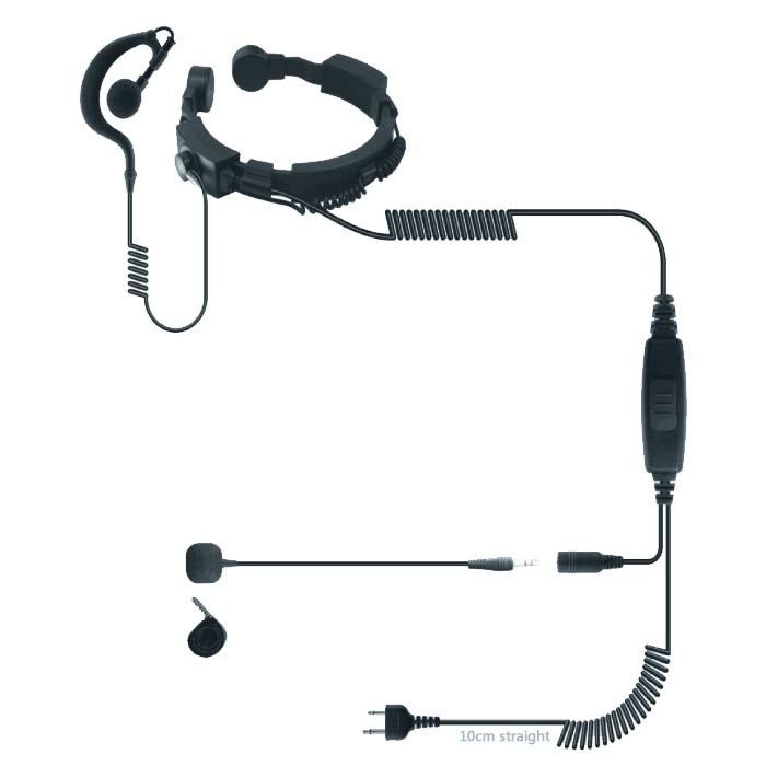 Throat Control Microphone for Two Way Radio Tc-324-7