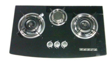 Tempered Glass Cooktop 3 Burner Gas Stove/Gas Hob/Gas Cooker