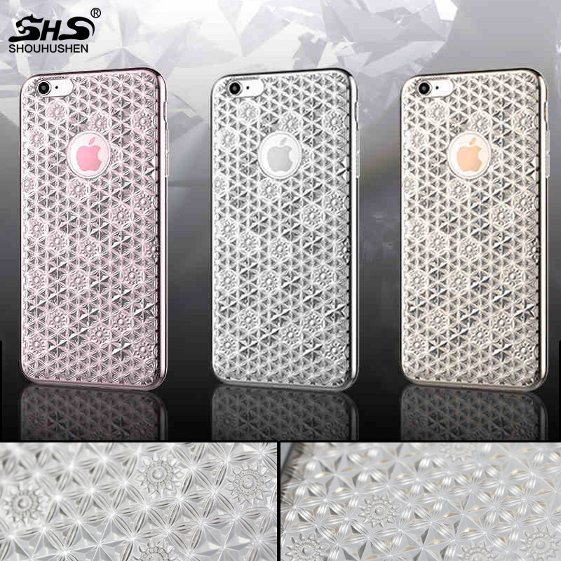 2016 New Flower Design Shinning Mobile Phone Cover