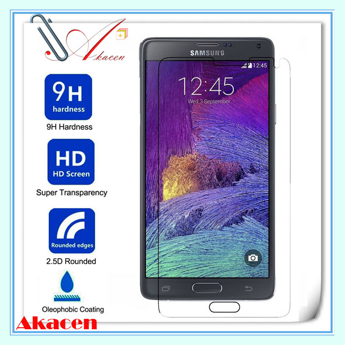 HD 9h Tempered Glass Screen Protector for Samsung Galaxy Note 4 N910 (Arc Edge)