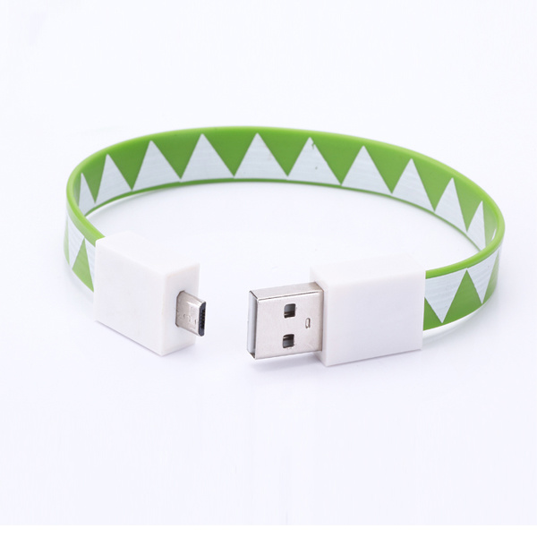 fashion Beautiful Micro USB Flat Cable with Bracelet Shaped (ERA-29)