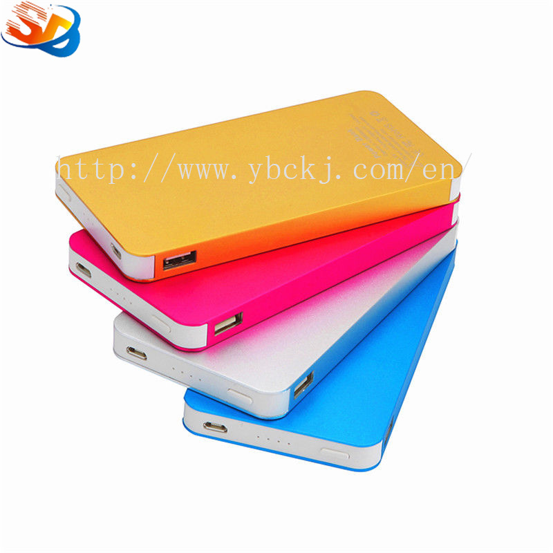 8000mAh Slim Portable Metal Power Bank External Battery