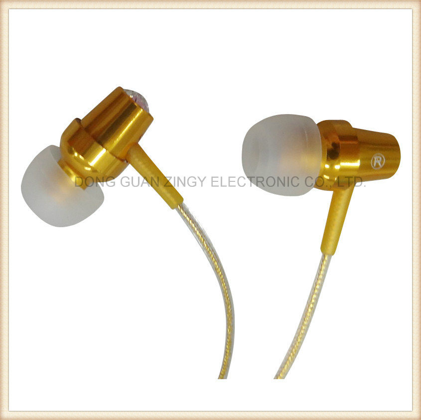 High End Earphone with Golden Color