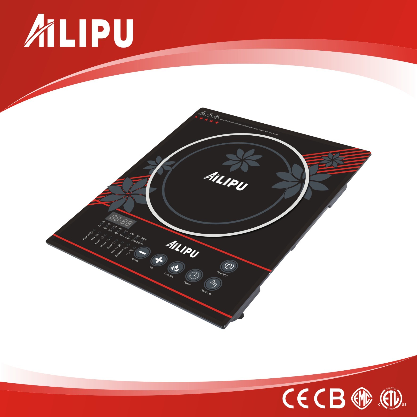 Ailipu Single Burner Electric Stove with Induction Cooktop