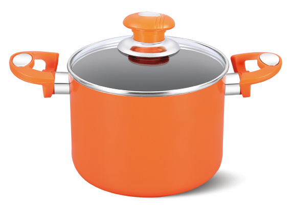 20cm Orange Aluminum Non-Stick Casserole