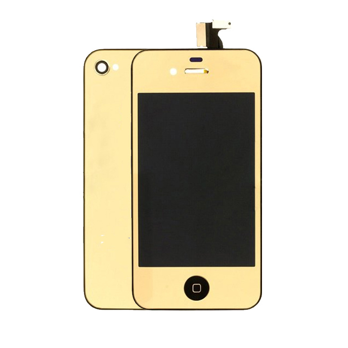 Mobile Phone Gold LCD Digitizer for iPhone 4G