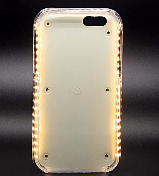 Low Price Wholesale Mobile Phone Cover LED Flash Light Selfie Cell Phone Case for iPhone 5 Se iPhone 6 LED Flash Case