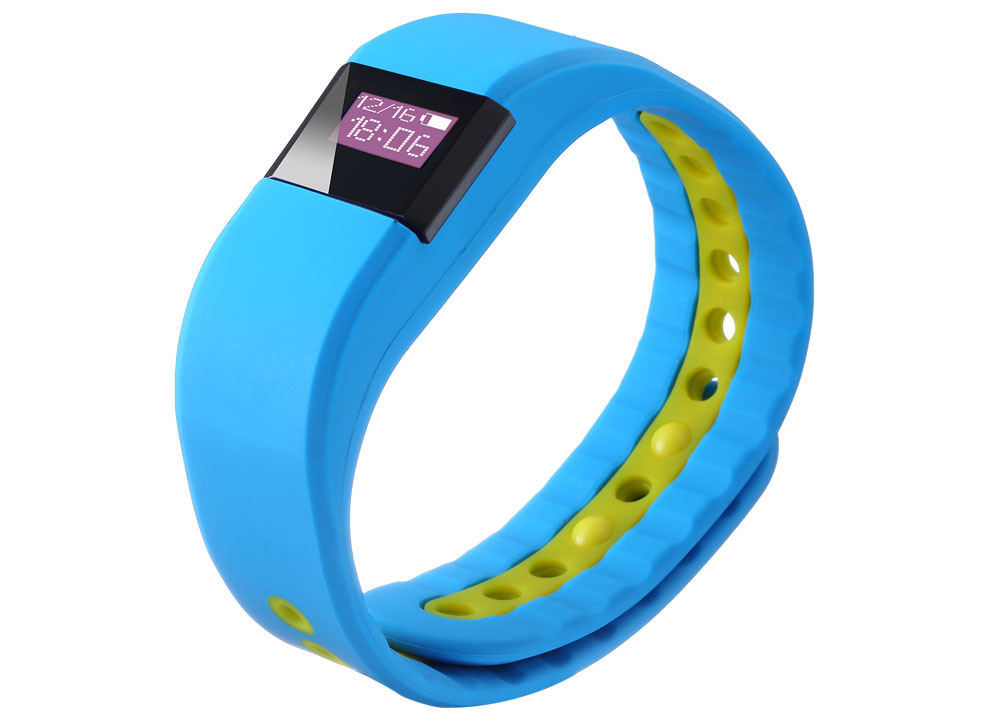 Cool Adjustable Smart Sports Bracelet Light Blue Bluetooth Wristband