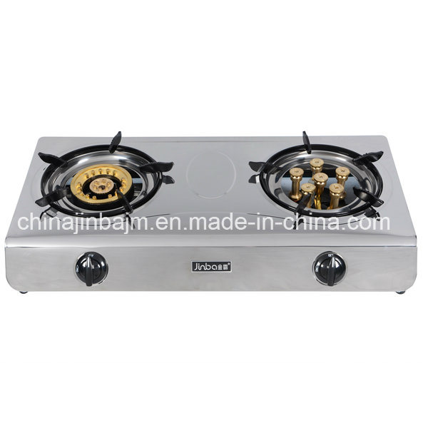 2 Burner 120mm+6-Eye Stainless Steel 710mm Gas Burner