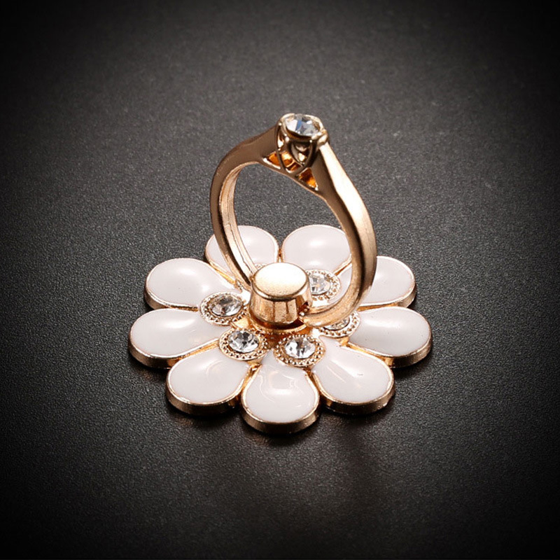 Beautiful Flower Finger Ring Holder for Mobile Phone