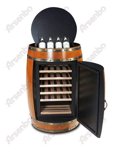 Solid Wood Barrel Wine Refrigerator