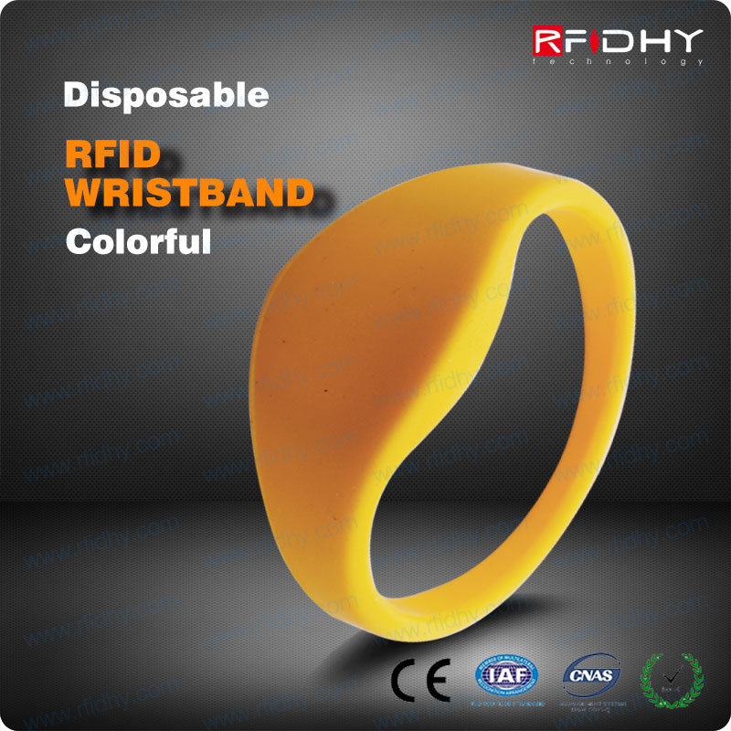 Printable 125kHz & 13.56MHz & UHF Silicon RFID Wristband