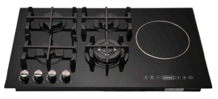 Unique Design 5 Burner Glass Electrical Gas Stove