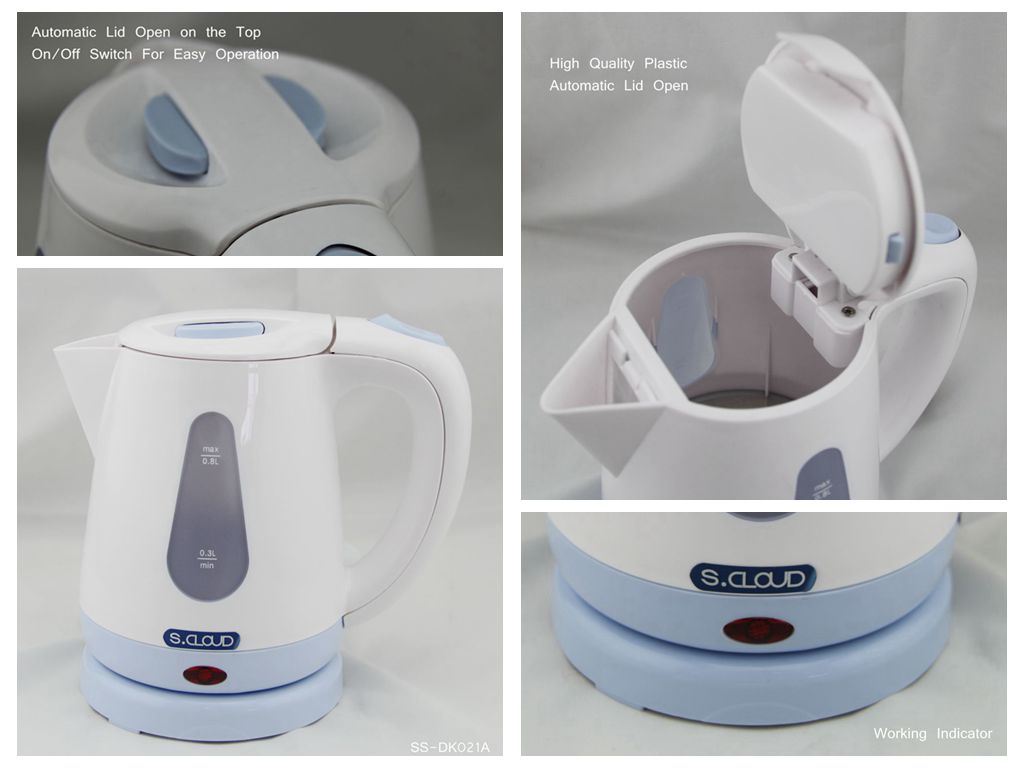 Ss-Dk021A: CB Approval 0.8L PP Electrical Kettle