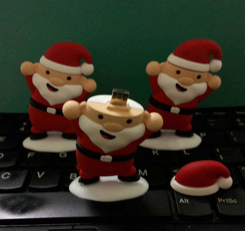 PVC OTG USB Flash Drive for Christmas Gift