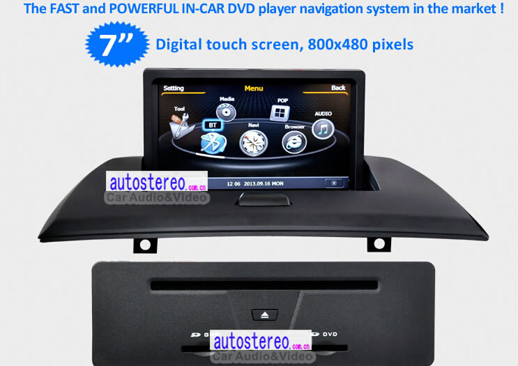 Stereo Headrest DVD Player for BMW X3 E83