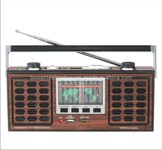 FM/AM/SW1-9 11 Band Radio Music Player (BW-109U)