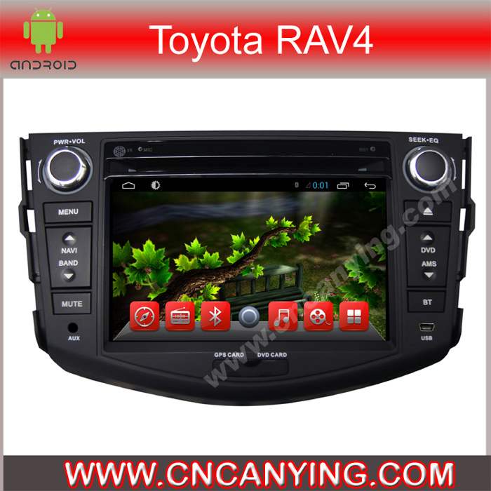 Car DVD Player for Pure Android 4.4 Car DVD Player with A9 CPU Capacitive Touch Screen GPS Bluetooth for Toyota RAV4 (AD-7137)