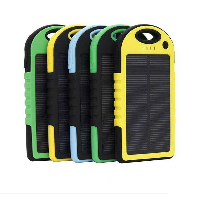 Multifunction 5000mAh True Capacity Waterproof Solar Power Bank