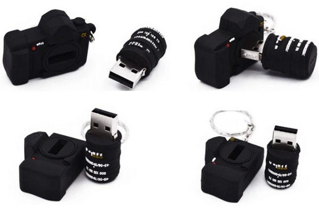 Camera PVC USB Flash Drive