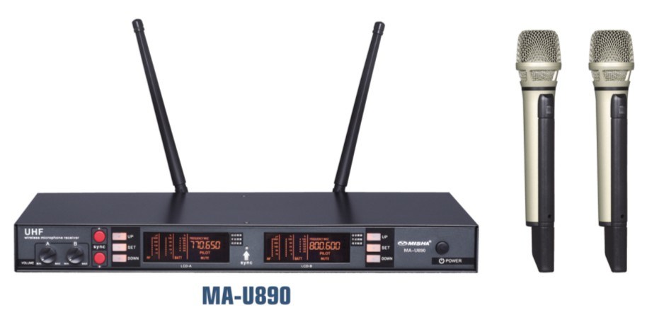 Misha Professional UHF Wireless Microphone Ma-U890