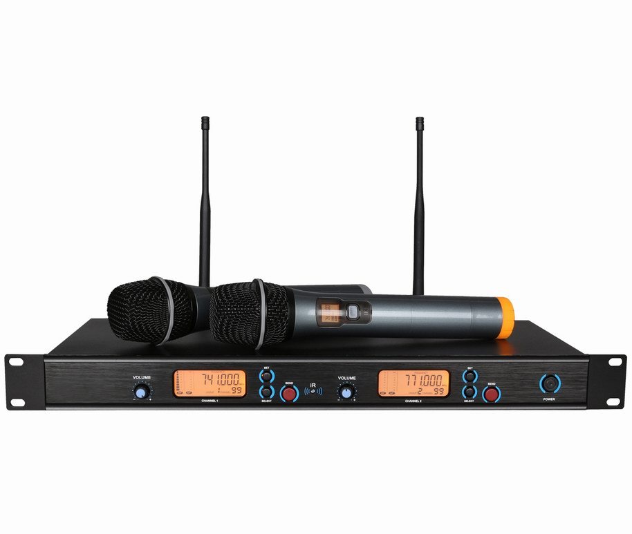 UHF Dual Channel Wireless Microphone Ms-210