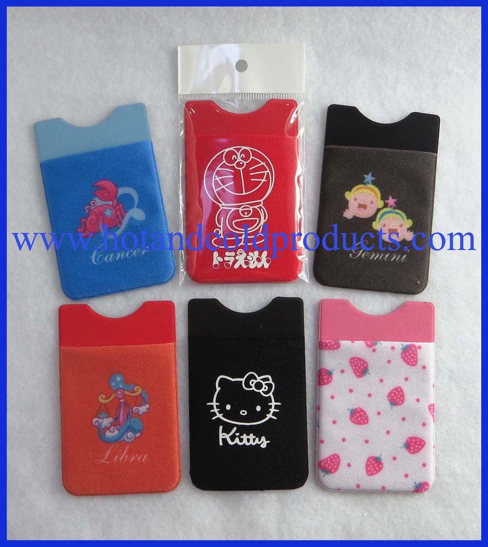 New Popular Microfiber Card Holder for Cell Phone