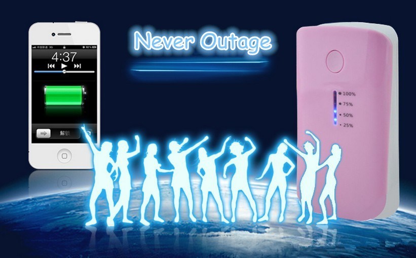 5200mAh Rechargeable Mobile Power Bank Battery for iPhone / Samsung Galaxy All Mobile Phone