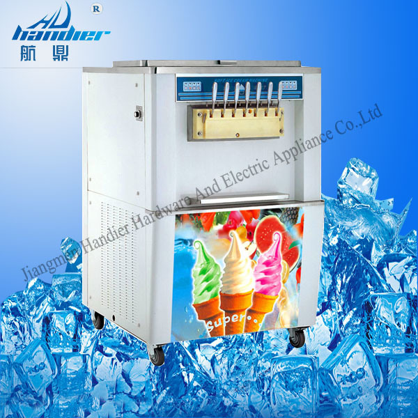 Handier HD-214 Hot Sales Floor Standing Three Flavours Soft Ice Cream Machine