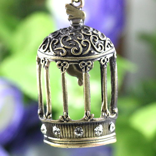 Bronze Birdcage Alloy Pendants, Jewelry Accessories (FC-05113)