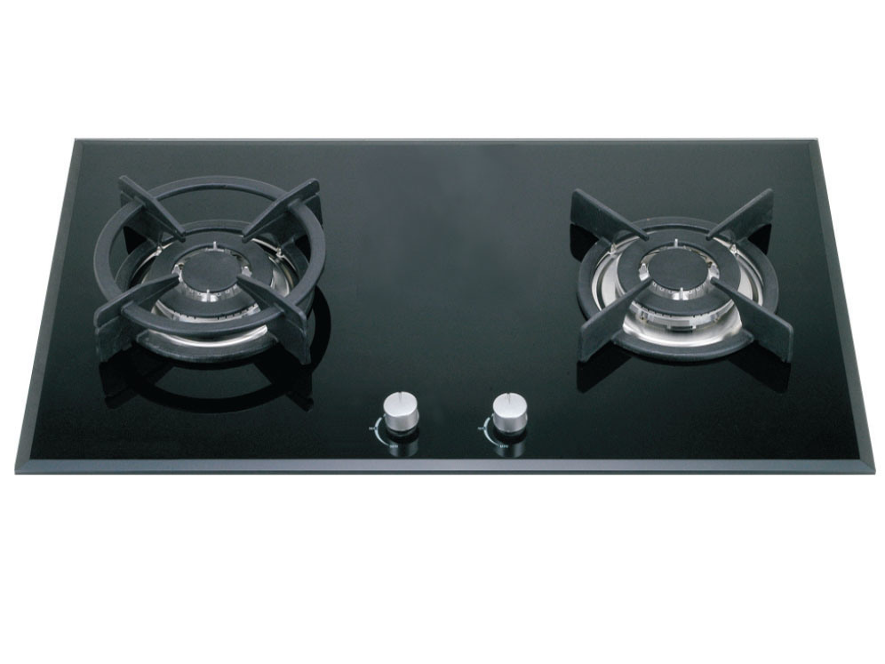 Pi920sttgb 86cm Gas Hob, Tempered Glass Top