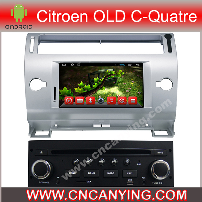 Car DVD Player for Pure Android 4.4 Car DVD Player with A9 CPU Capacitive Touch Screen GPS Bluetooth for Citroen Old C-Quatre (AD-7066)