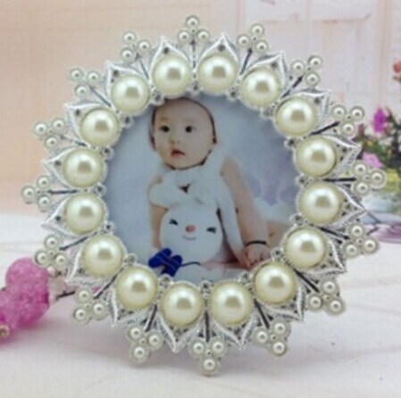 Metal Photo Frame Full with Diamond Stone