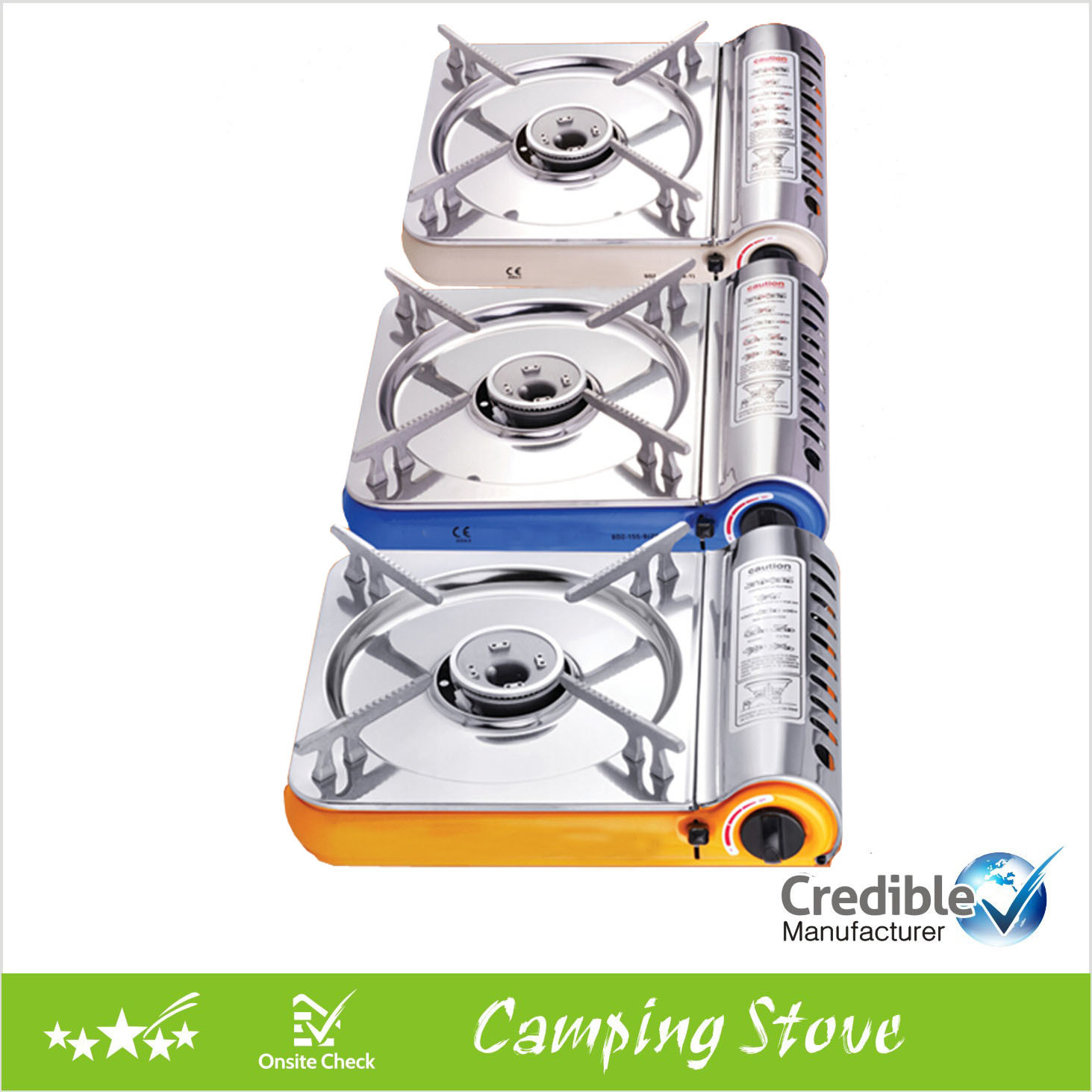 Single Burner Portable Gas Camping Stove