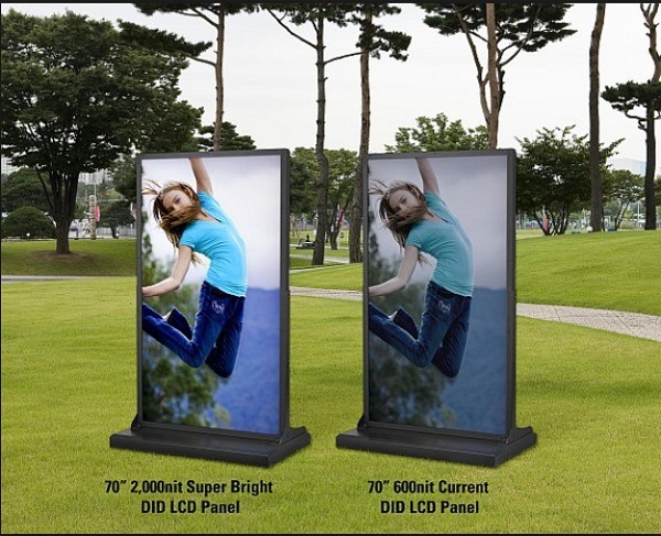 High Brightes 2000nit 70inch LCD Display