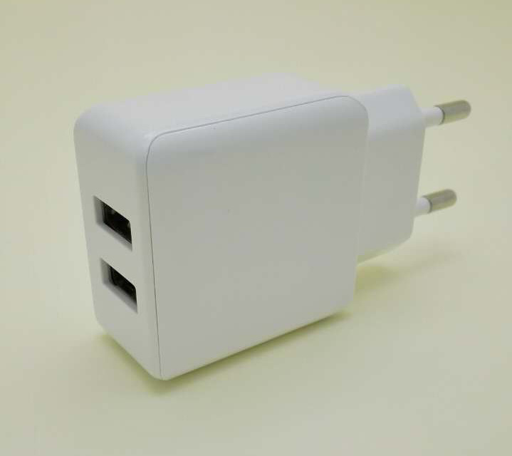 New Arrival 5V 2.1A Double USB Travel Charger for Tablets PC and Mobile Phone